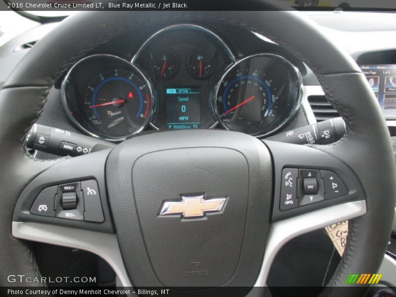 Blue Ray Metallic / Jet Black 2016 Chevrolet Cruze Limited LT