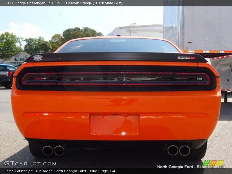 Header Orange / Dark Slate Gray 2014 Dodge Challenger SRT8 392