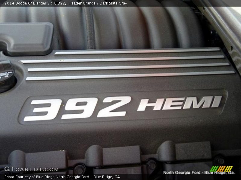 Header Orange / Dark Slate Gray 2014 Dodge Challenger SRT8 392