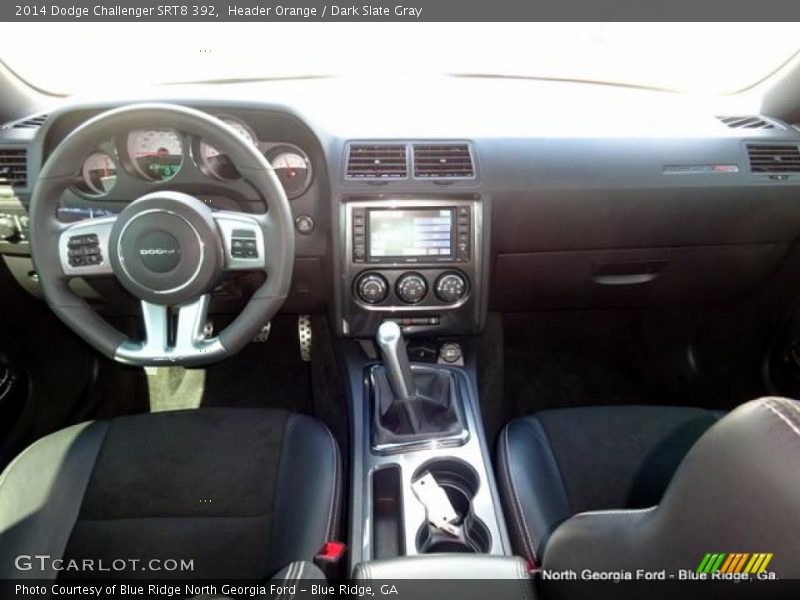 Header Orange / Dark Slate Gray 2014 Dodge Challenger SRT8 392