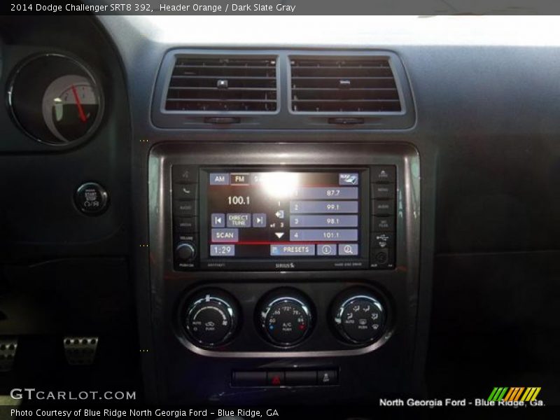 Header Orange / Dark Slate Gray 2014 Dodge Challenger SRT8 392