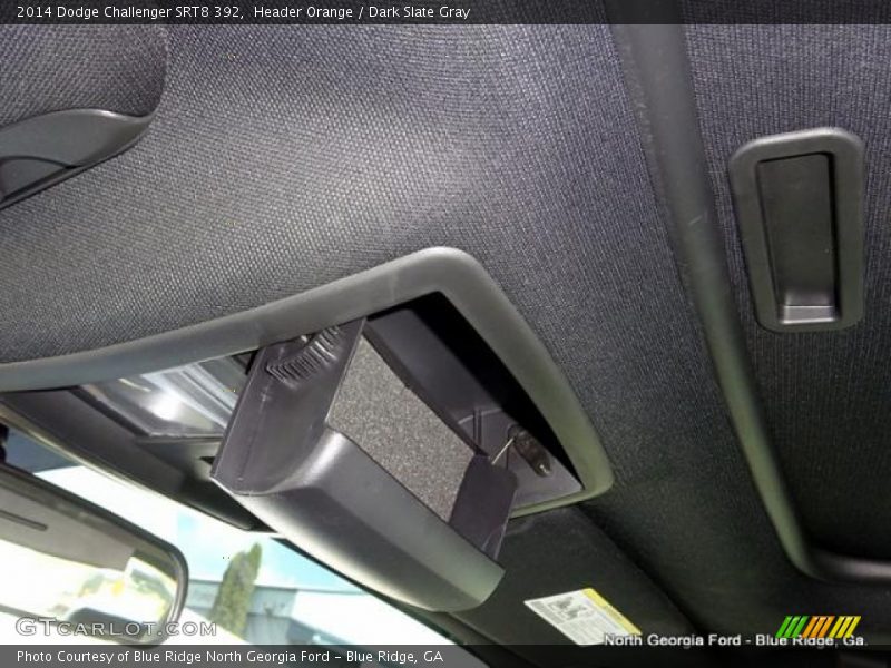 Header Orange / Dark Slate Gray 2014 Dodge Challenger SRT8 392
