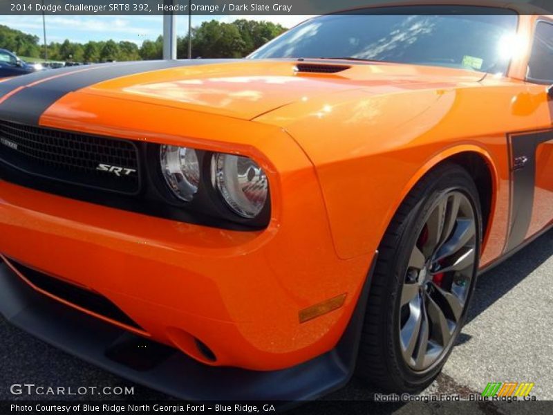 Header Orange / Dark Slate Gray 2014 Dodge Challenger SRT8 392
