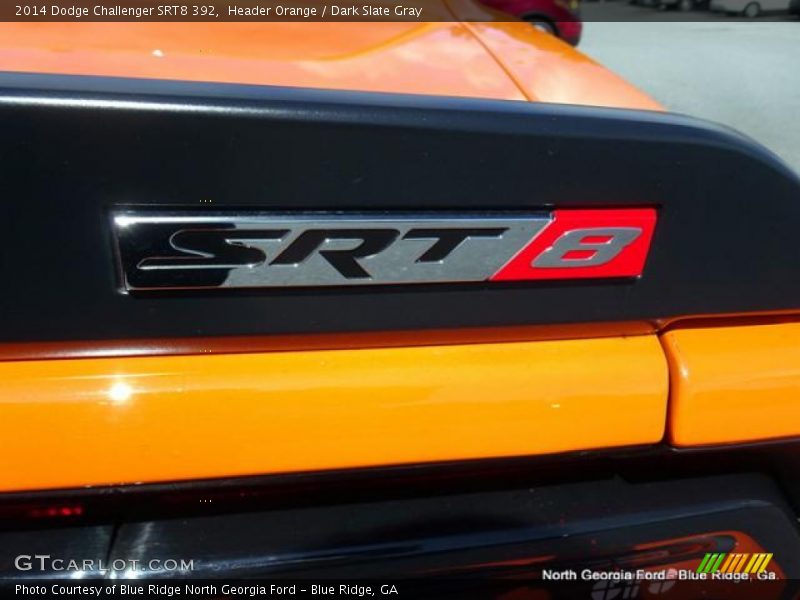 Header Orange / Dark Slate Gray 2014 Dodge Challenger SRT8 392