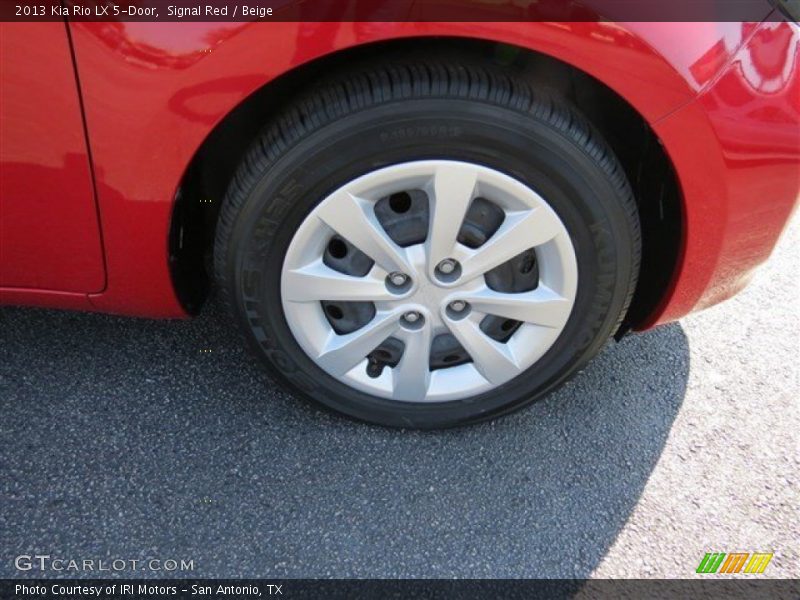Signal Red / Beige 2013 Kia Rio LX 5-Door