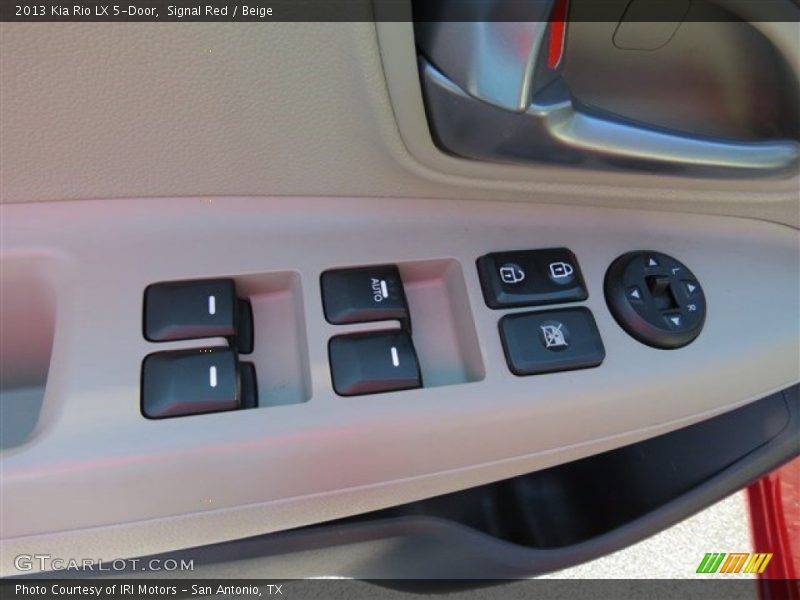 Signal Red / Beige 2013 Kia Rio LX 5-Door