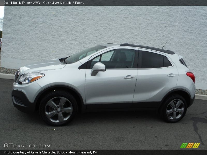 Quicksilver Metallic / Ebony 2014 Buick Encore AWD