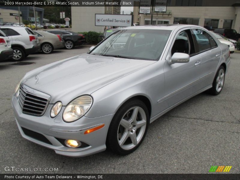 Iridium Silver Metallic / Black 2009 Mercedes-Benz E 350 4Matic Sedan