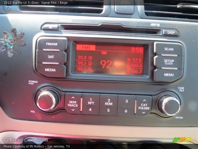 Signal Red / Beige 2013 Kia Rio LX 5-Door