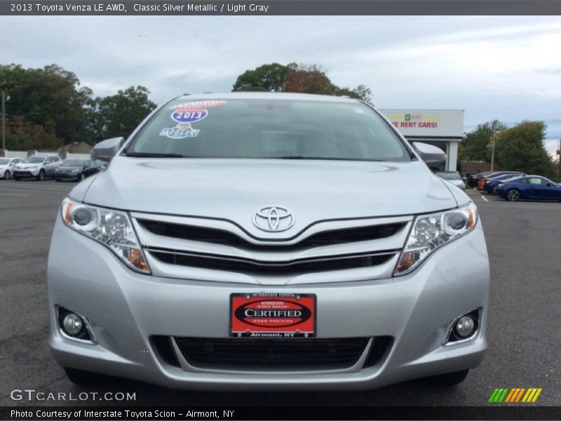 Classic Silver Metallic / Light Gray 2013 Toyota Venza LE AWD