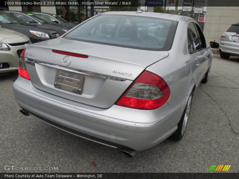 Iridium Silver Metallic / Black 2009 Mercedes-Benz E 350 4Matic Sedan