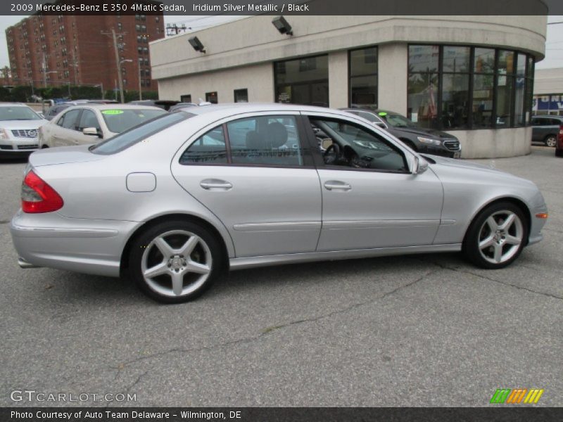 Iridium Silver Metallic / Black 2009 Mercedes-Benz E 350 4Matic Sedan