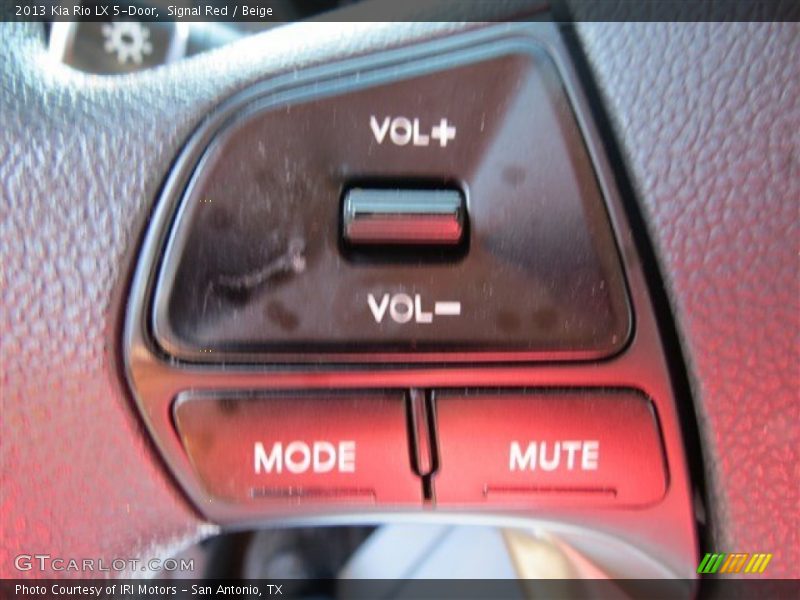 Signal Red / Beige 2013 Kia Rio LX 5-Door