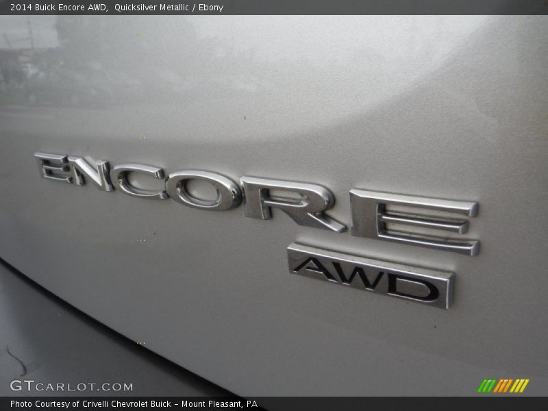 Quicksilver Metallic / Ebony 2014 Buick Encore AWD