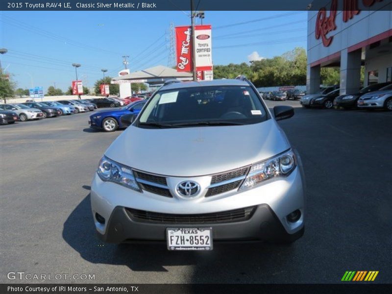 Classic Silver Metallic / Black 2015 Toyota RAV4 LE