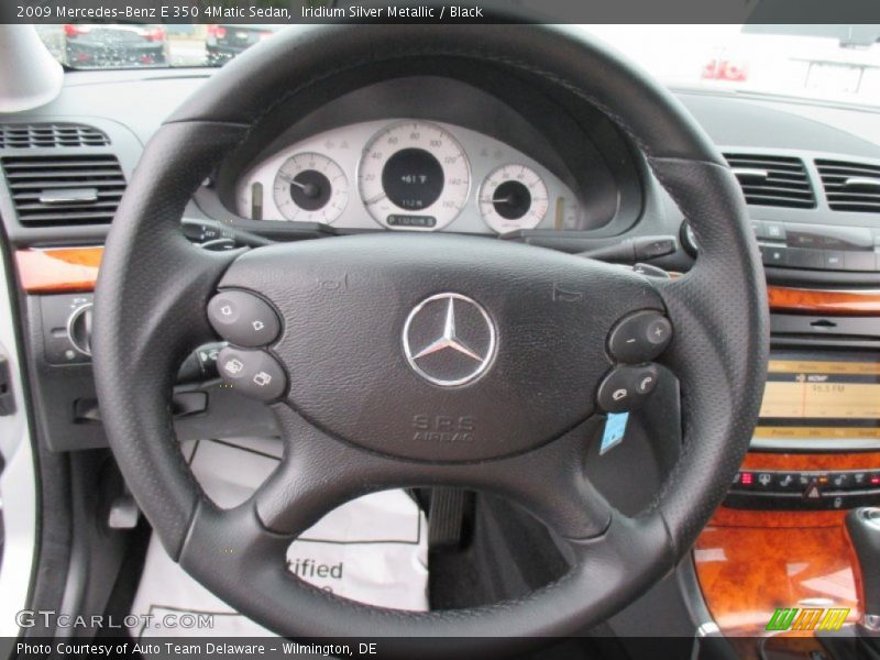 Iridium Silver Metallic / Black 2009 Mercedes-Benz E 350 4Matic Sedan