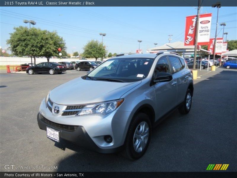 Classic Silver Metallic / Black 2015 Toyota RAV4 LE