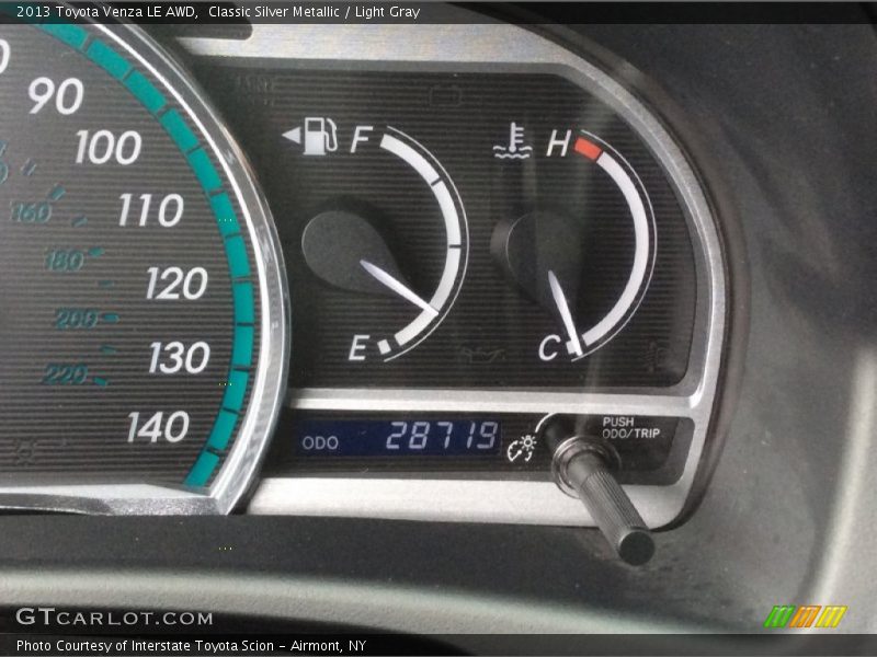 Classic Silver Metallic / Light Gray 2013 Toyota Venza LE AWD