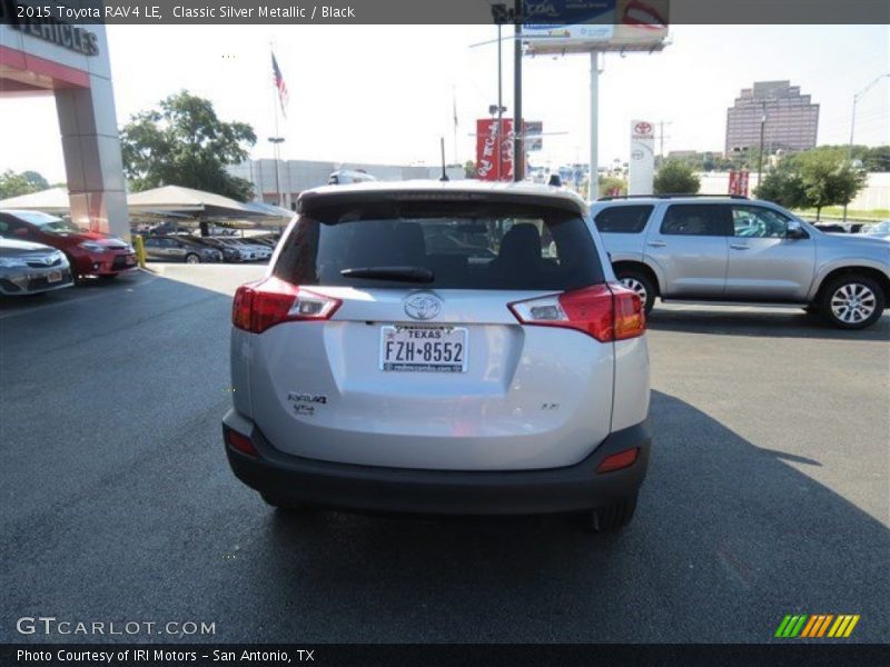 Classic Silver Metallic / Black 2015 Toyota RAV4 LE