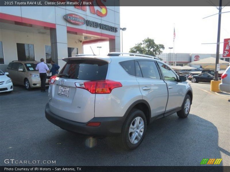 Classic Silver Metallic / Black 2015 Toyota RAV4 LE