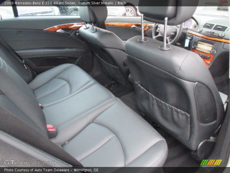 Iridium Silver Metallic / Black 2009 Mercedes-Benz E 350 4Matic Sedan