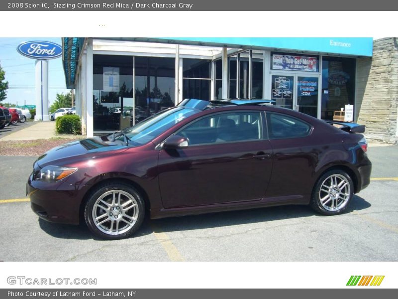 Sizzling Crimson Red Mica / Dark Charcoal Gray 2008 Scion tC