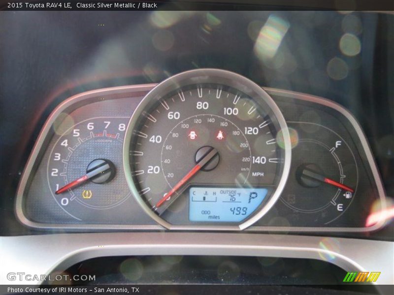 Classic Silver Metallic / Black 2015 Toyota RAV4 LE