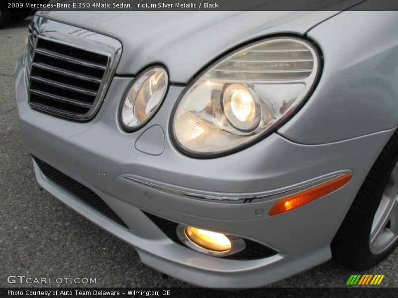 Iridium Silver Metallic / Black 2009 Mercedes-Benz E 350 4Matic Sedan