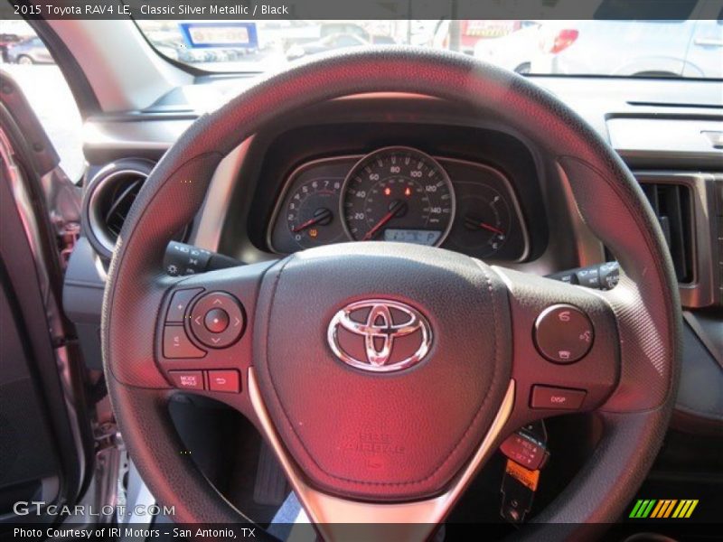 Classic Silver Metallic / Black 2015 Toyota RAV4 LE