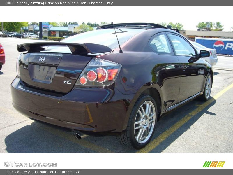 Sizzling Crimson Red Mica / Dark Charcoal Gray 2008 Scion tC