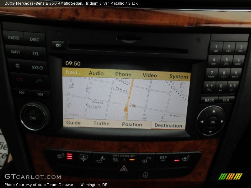 Iridium Silver Metallic / Black 2009 Mercedes-Benz E 350 4Matic Sedan