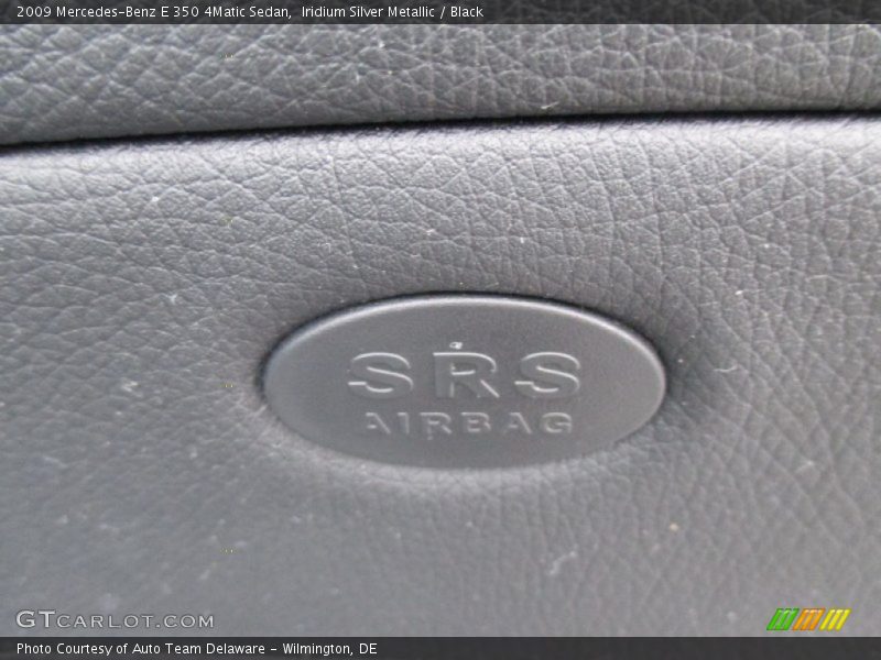 Iridium Silver Metallic / Black 2009 Mercedes-Benz E 350 4Matic Sedan