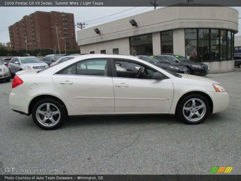 Summit White / Light Taupe 2009 Pontiac G6 V6 Sedan