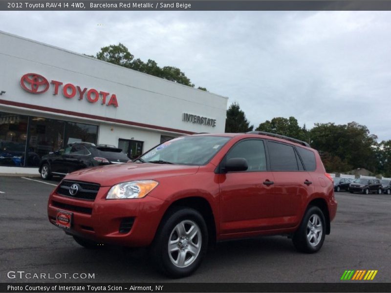 Barcelona Red Metallic / Sand Beige 2012 Toyota RAV4 I4 4WD