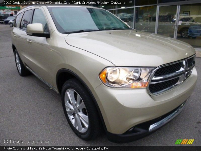 White Gold / Dark Graystone/Medium Graystone 2012 Dodge Durango Crew AWD