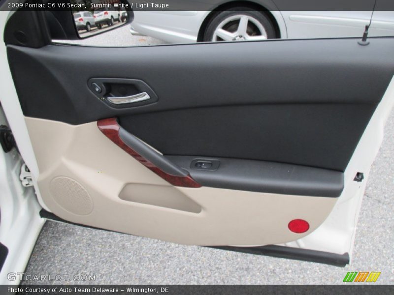 Summit White / Light Taupe 2009 Pontiac G6 V6 Sedan