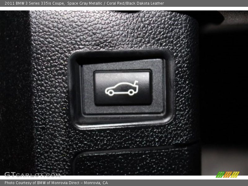 Space Gray Metallic / Coral Red/Black Dakota Leather 2011 BMW 3 Series 335is Coupe