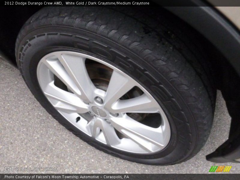 White Gold / Dark Graystone/Medium Graystone 2012 Dodge Durango Crew AWD
