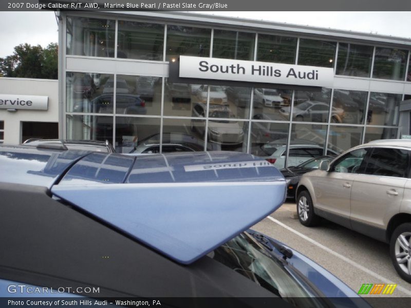 Marine Blue Pearl / Pastel Slate Gray/Blue 2007 Dodge Caliber R/T AWD