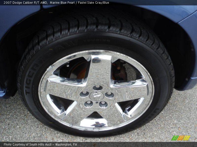 Marine Blue Pearl / Pastel Slate Gray/Blue 2007 Dodge Caliber R/T AWD