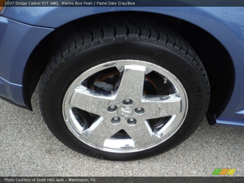 Marine Blue Pearl / Pastel Slate Gray/Blue 2007 Dodge Caliber R/T AWD