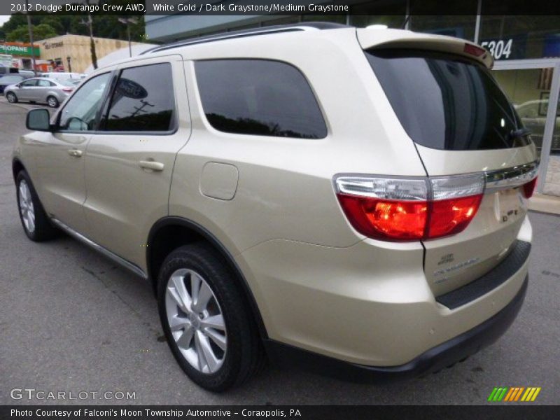 White Gold / Dark Graystone/Medium Graystone 2012 Dodge Durango Crew AWD