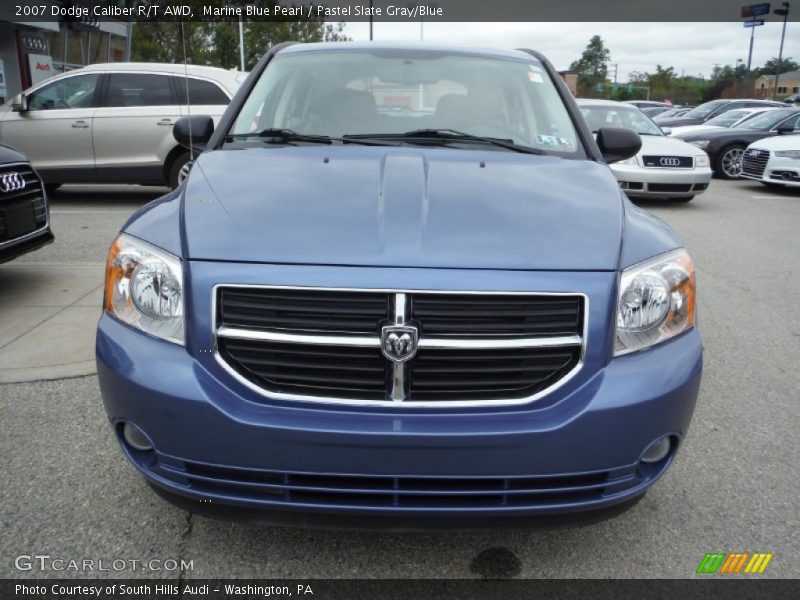 Marine Blue Pearl / Pastel Slate Gray/Blue 2007 Dodge Caliber R/T AWD