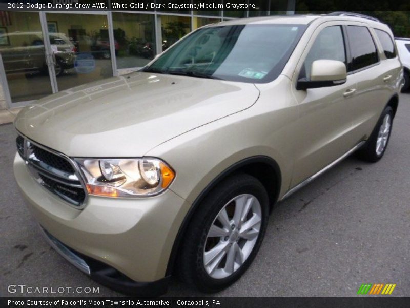 White Gold / Dark Graystone/Medium Graystone 2012 Dodge Durango Crew AWD