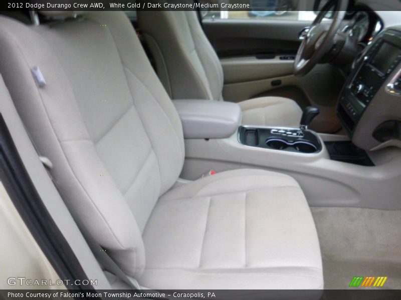 White Gold / Dark Graystone/Medium Graystone 2012 Dodge Durango Crew AWD