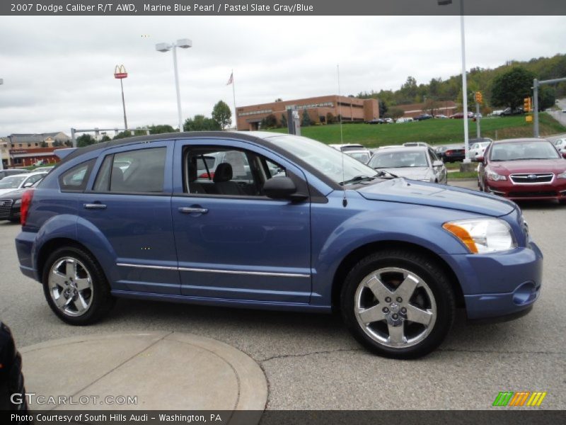 Marine Blue Pearl / Pastel Slate Gray/Blue 2007 Dodge Caliber R/T AWD