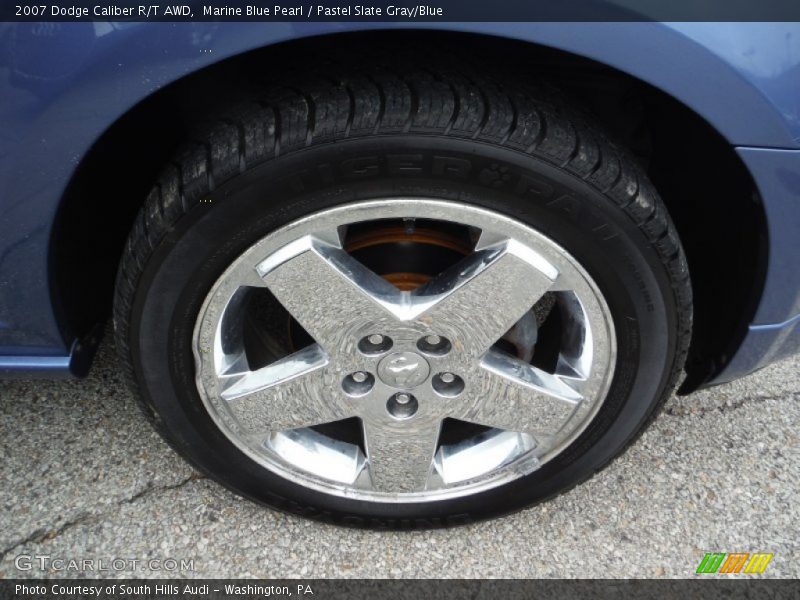 Marine Blue Pearl / Pastel Slate Gray/Blue 2007 Dodge Caliber R/T AWD
