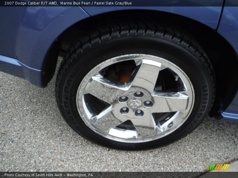 Marine Blue Pearl / Pastel Slate Gray/Blue 2007 Dodge Caliber R/T AWD