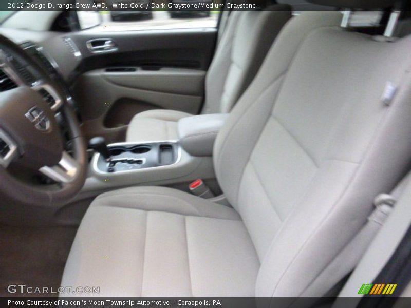 White Gold / Dark Graystone/Medium Graystone 2012 Dodge Durango Crew AWD