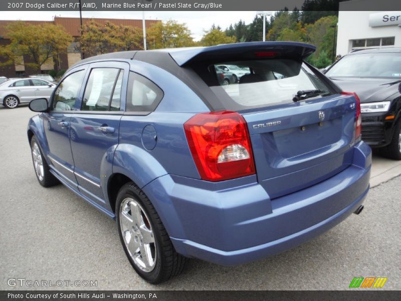 Marine Blue Pearl / Pastel Slate Gray/Blue 2007 Dodge Caliber R/T AWD